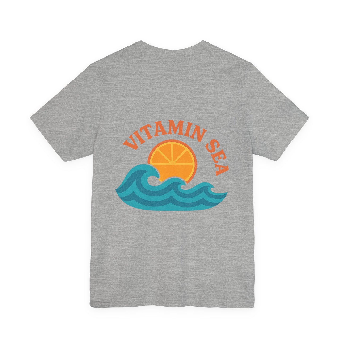 Logo Vitamin Sea Back Side Design Unisex Jersey Short Sleeve Tee T-shirt