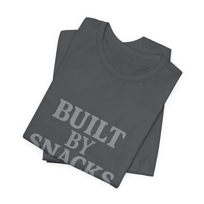 Built By Snacks And Squats Gym Humor Unisex Jersey Short Sleeve Tee T-shirt