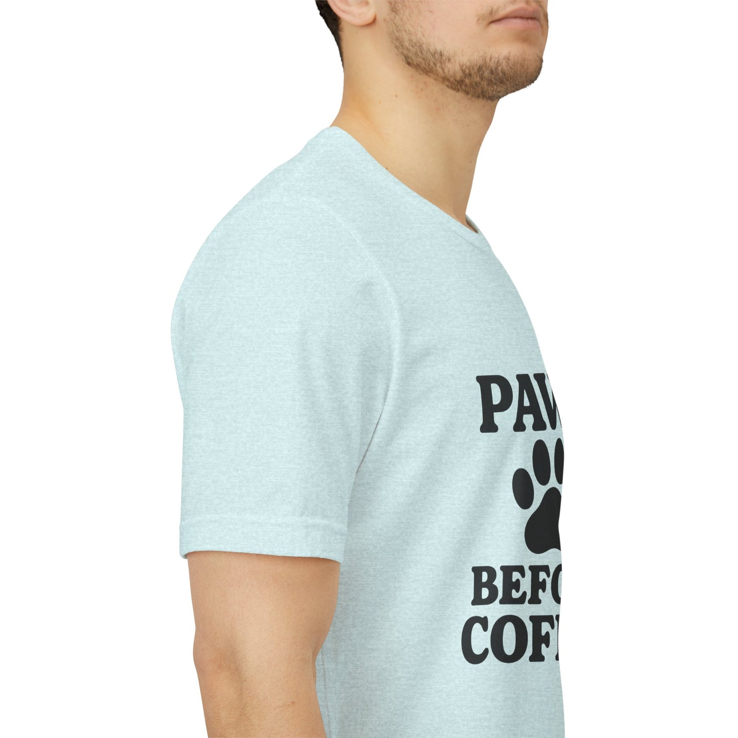 Paws Before Coffee Unisex Jersey Short Sleeve Tee T-shirt