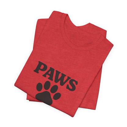 Paws Before Coffee Unisex Jersey Short Sleeve Tee T-shirt
