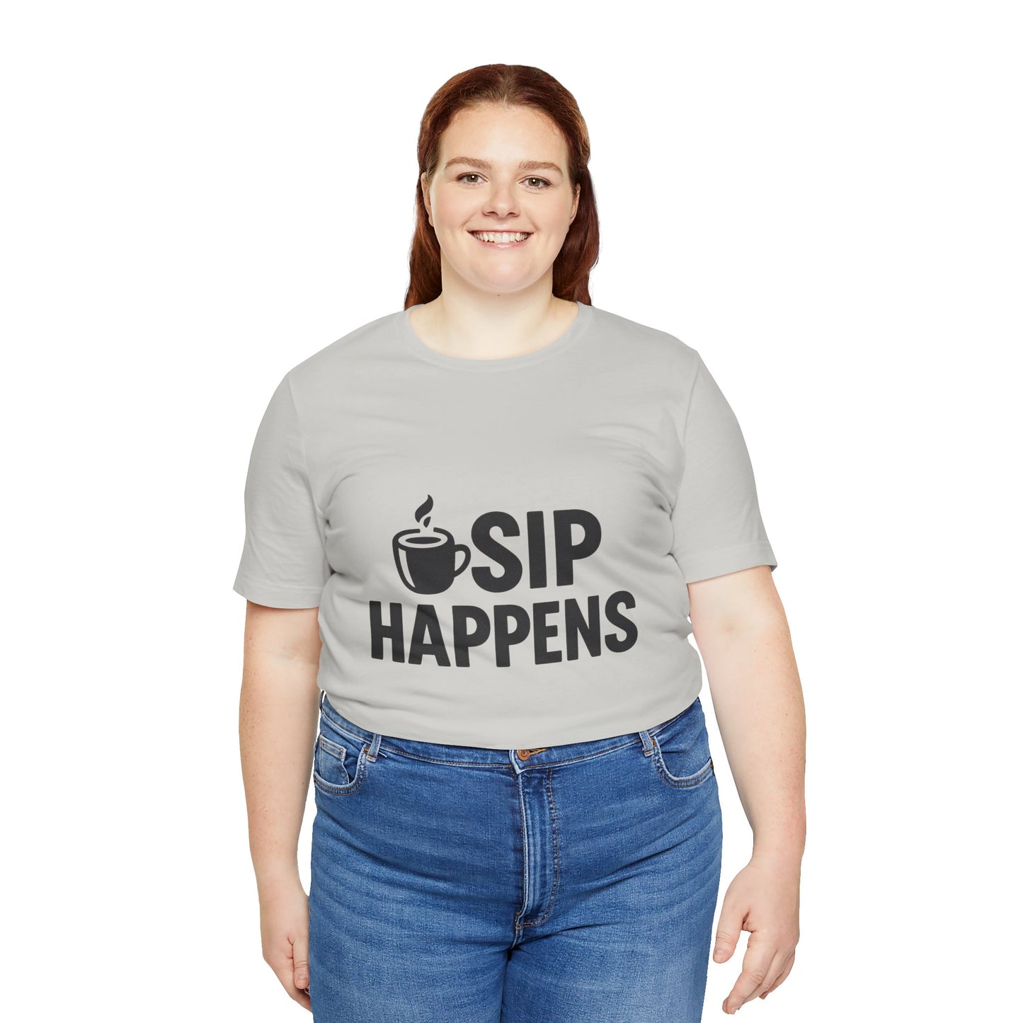Sip Happens Minimal Edition Unisex Jersey Short Sleeve Tee T-shirt