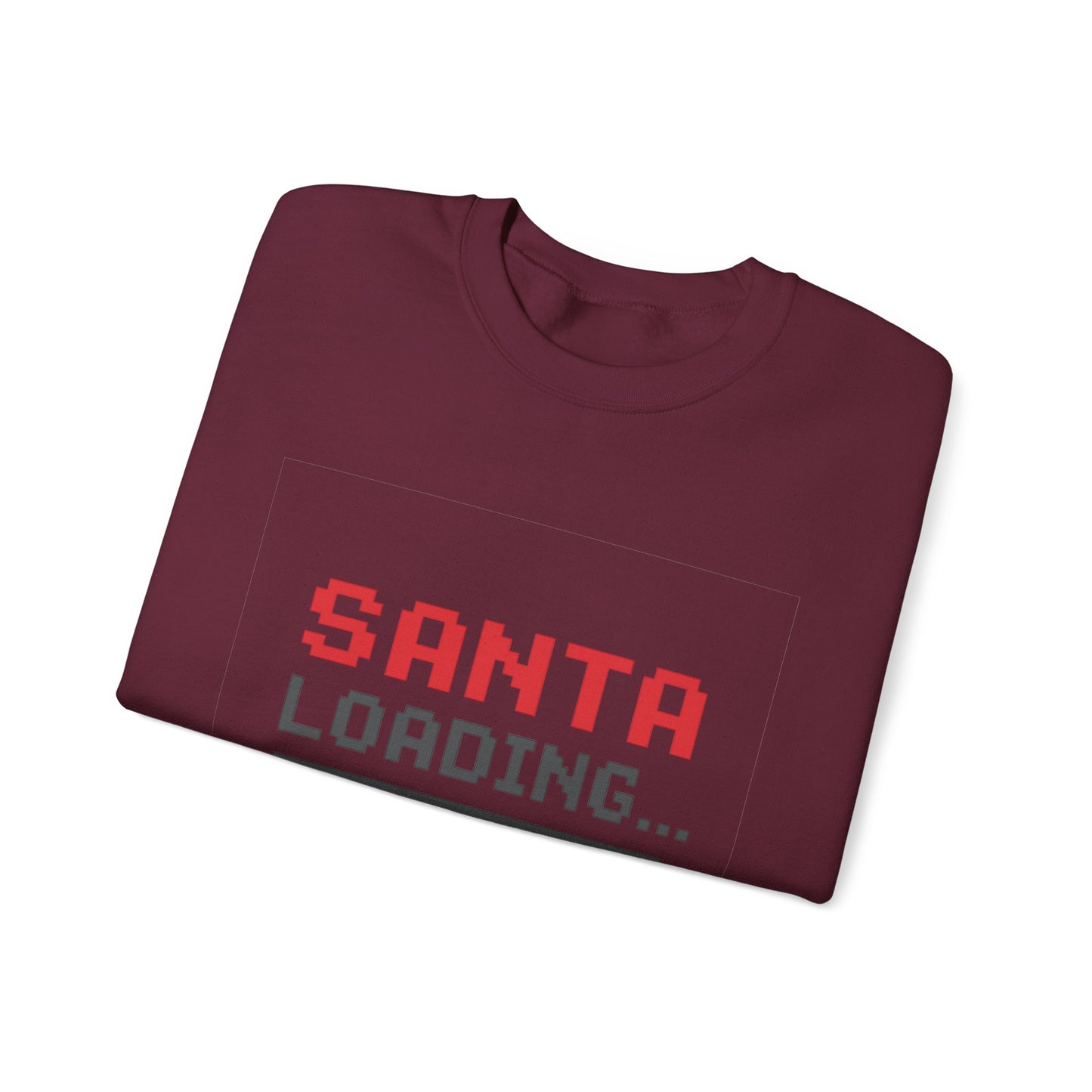 Santa Loading Bar Christmas Unisex Heavy Blend™ Crewneck Sweatshirt