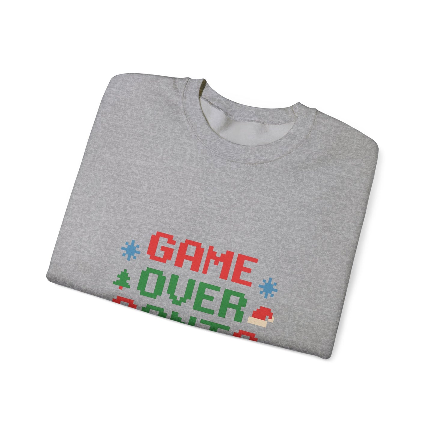 Game Over Santa Is Here Christmas Unisex Heavy Blend™ Crewneck Sweatshirt