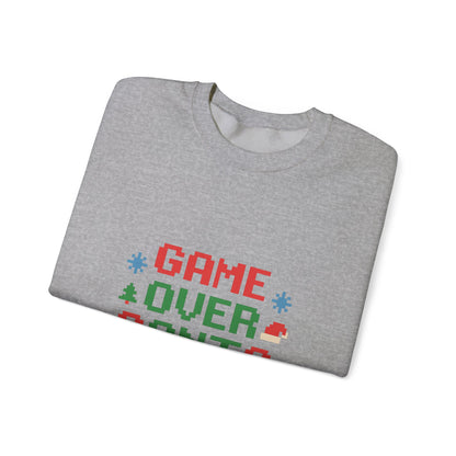 Game Over Santa Is Here Christmas Unisex Heavy Blend™ Crewneck Sweatshirt