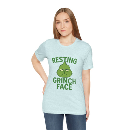 Gringe Resting Face Christmas Unisex Jersey Short Sleeve Tee T-shirt