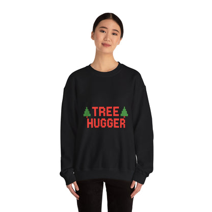 Tree Hugger Christmas Unisex Heavy Blend™ Crewneck Sweatshirt