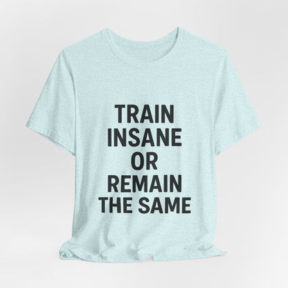 Train Insane Unisex Jersey Short Sleeve Tee T-shirt