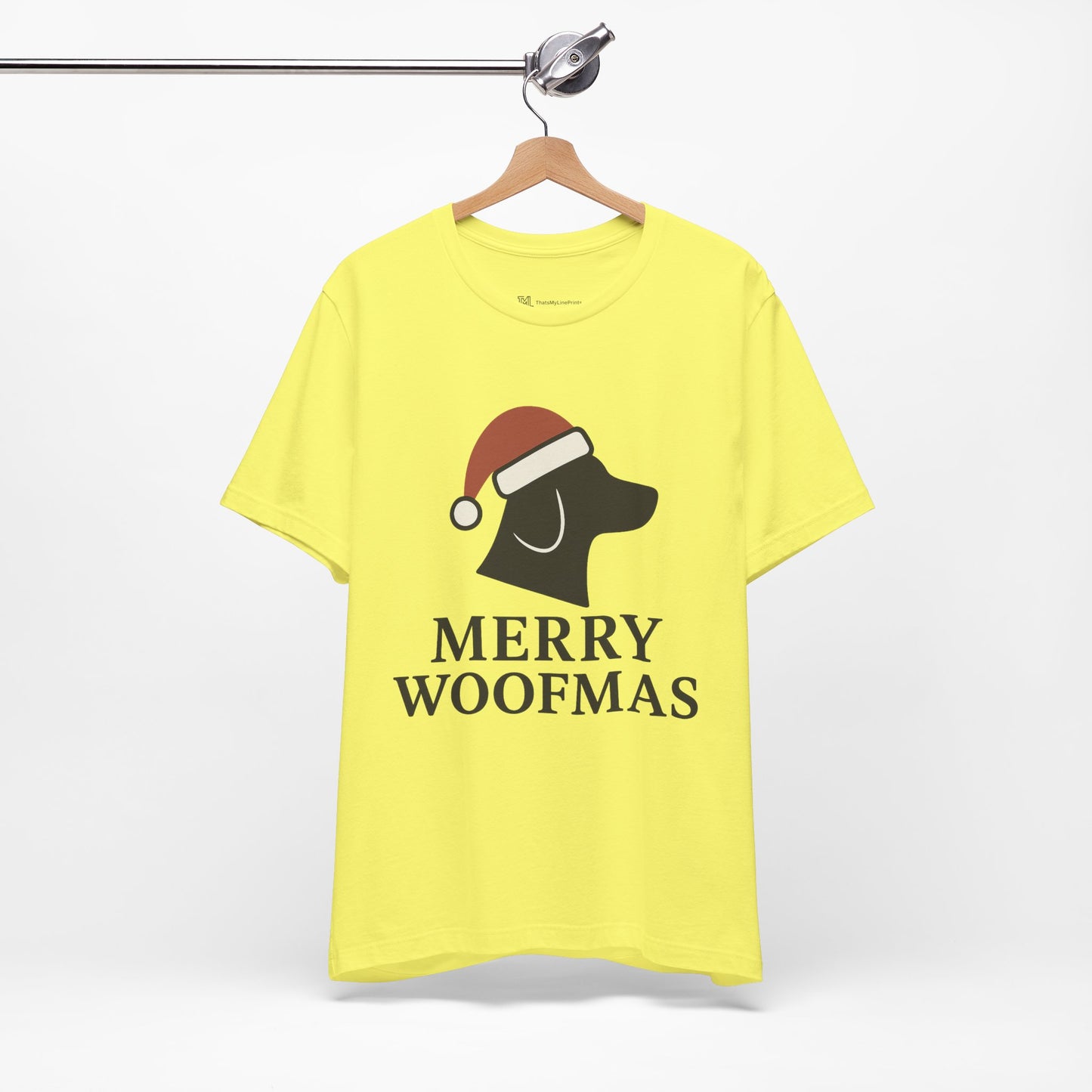 Merry Woofmas Christmas Unisex Jersey Short Sleeve Tee T-shirt
