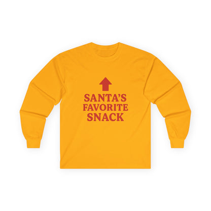 Santa's Favorite Snack Christmas Unisex Ultra Cotton Long Sleeve Tee