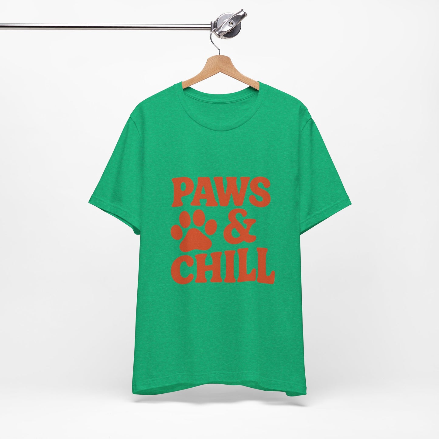 Paws and Chill Pet Lovers Unisex Jersey Short Sleeve Tee T-shirt