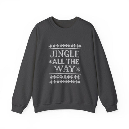 Merry Christmas Ugly Knitted Sweater Style Unisex Heavy Blend™ Crewneck Sweatshirt