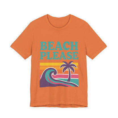 Beach Please Palm Trees Unisex Short Sleeve Tee T-shirt