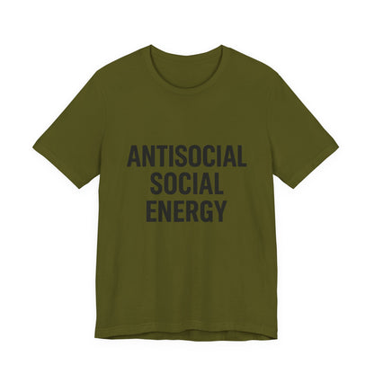 Antisocial Social Energy Unisex Jersey Short Sleeve Tee T-shirt