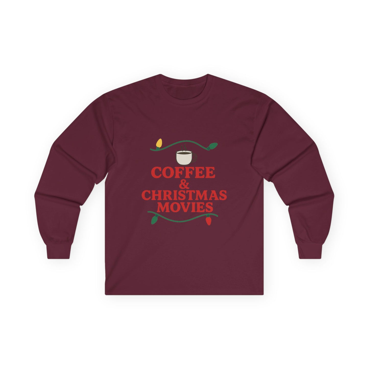 Coffee & Christmas Movies Unisex Ultra Cotton Long Sleeve Tee