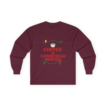 Coffee & Christmas Movies Unisex Ultra Cotton Long Sleeve Tee