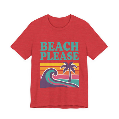 Beach Please Palm Trees Unisex Short Sleeve Tee T-shirt