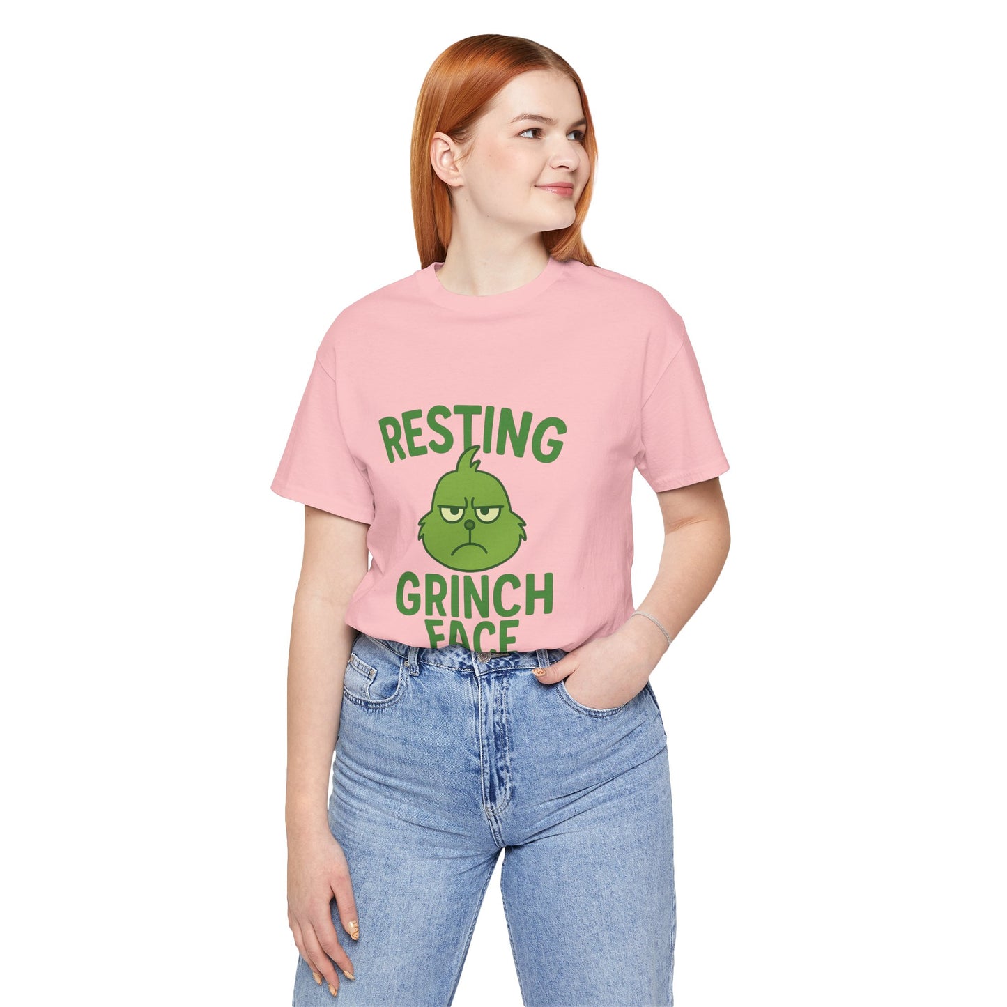 Gringe Resting Face Christmas Unisex Jersey Short Sleeve Tee T-shirt