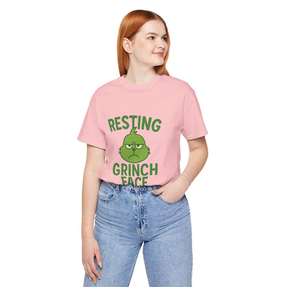 Gringe Resting Face Christmas Unisex Jersey Short Sleeve Tee T-shirt