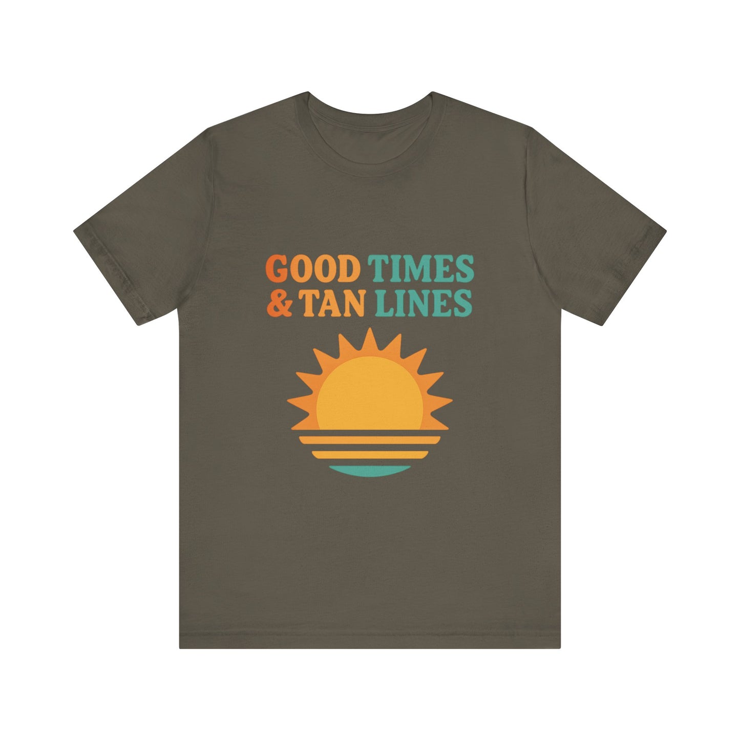 Good Times, Tan Lines Summer Unisex Jersey Short Sleeve Tee T-shirt