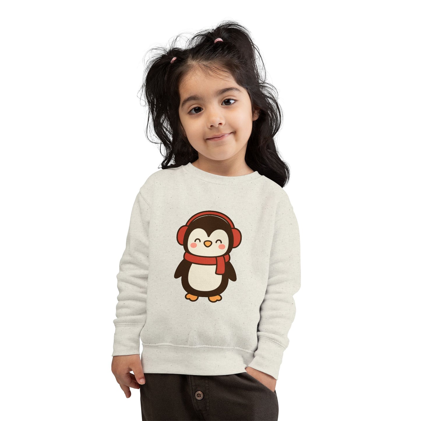 Christmas Winter Penguin Toddler Sweatshirt