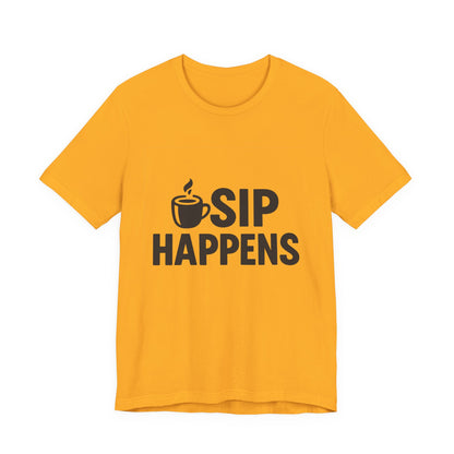 Sip Happens Minimal Edition Unisex Jersey Short Sleeve Tee T-shirt