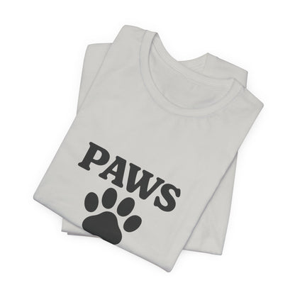 Paws Before Coffee Unisex Jersey Short Sleeve Tee T-shirt