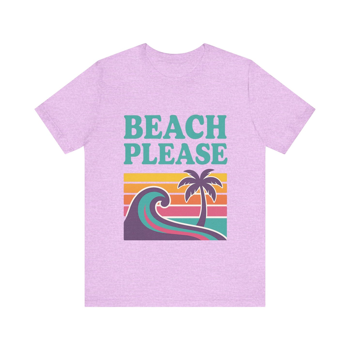 Beach Please Palm Trees Unisex Short Sleeve Tee T-shirt