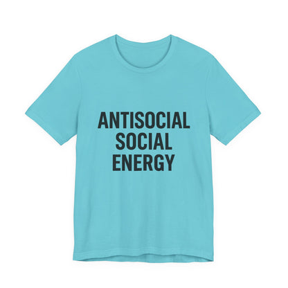Antisocial Social Energy Unisex Jersey Short Sleeve Tee T-shirt