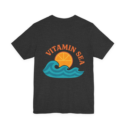 Logo Vitamin Sea Back Side Design Unisex Jersey Short Sleeve Tee T-shirt