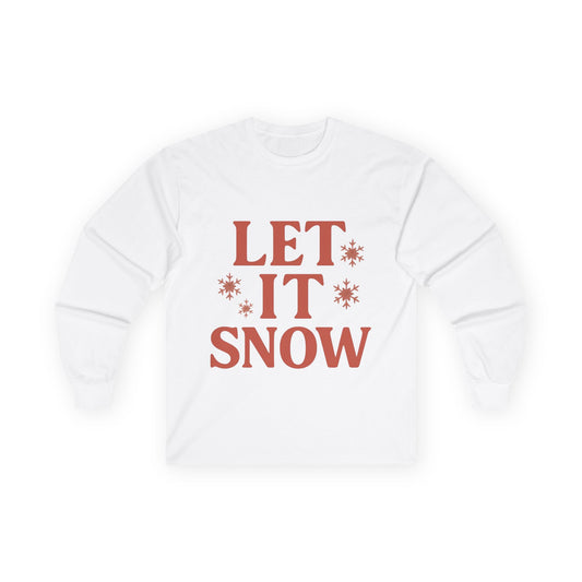 Let It Snow Christmas Unisex Ultra Cotton Long Sleeve Tee T-shirt