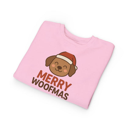 Merry Woofmas Christmas Toddler Sweatshirt
