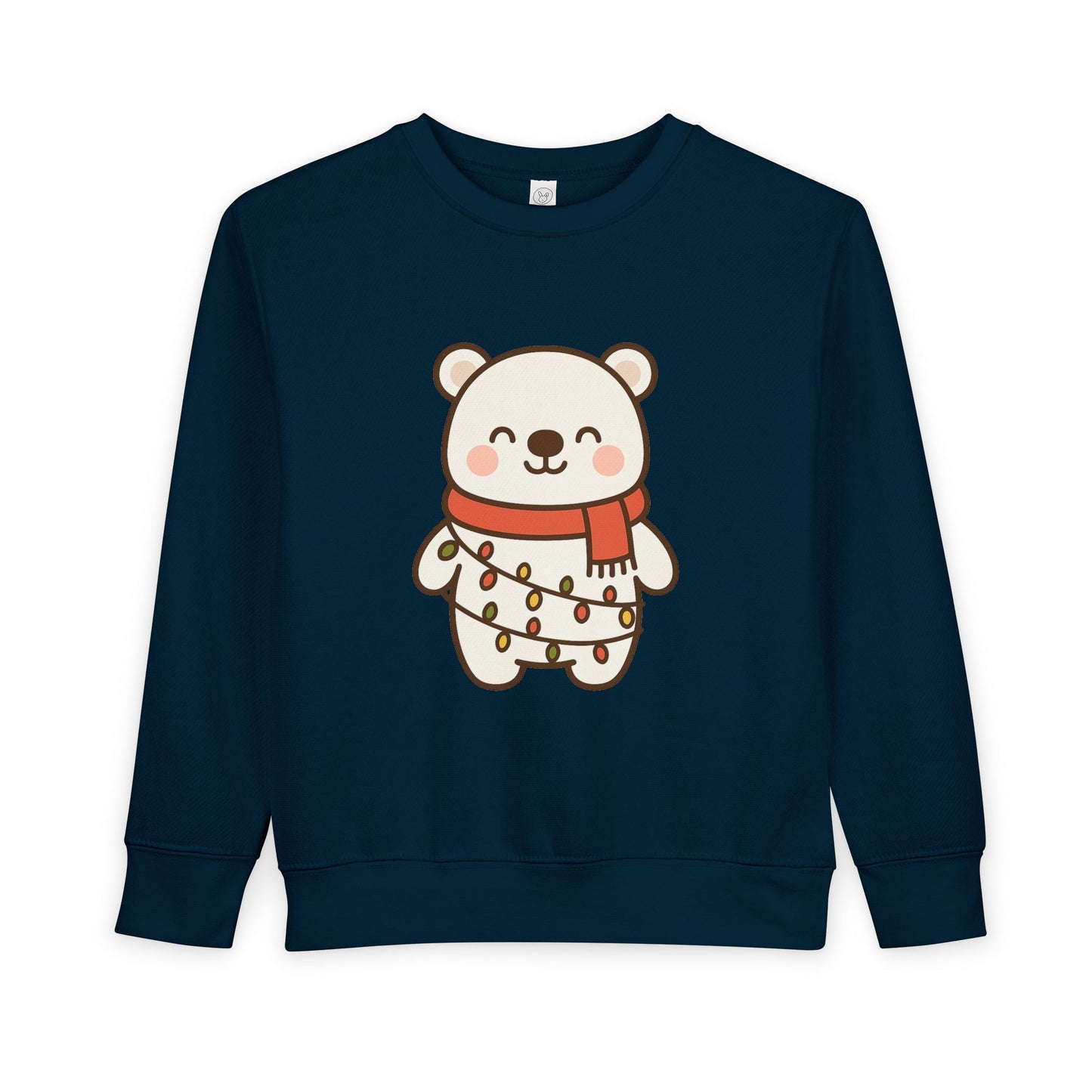 Polar Bear With Lights ChristmasToddler Sweatshirt