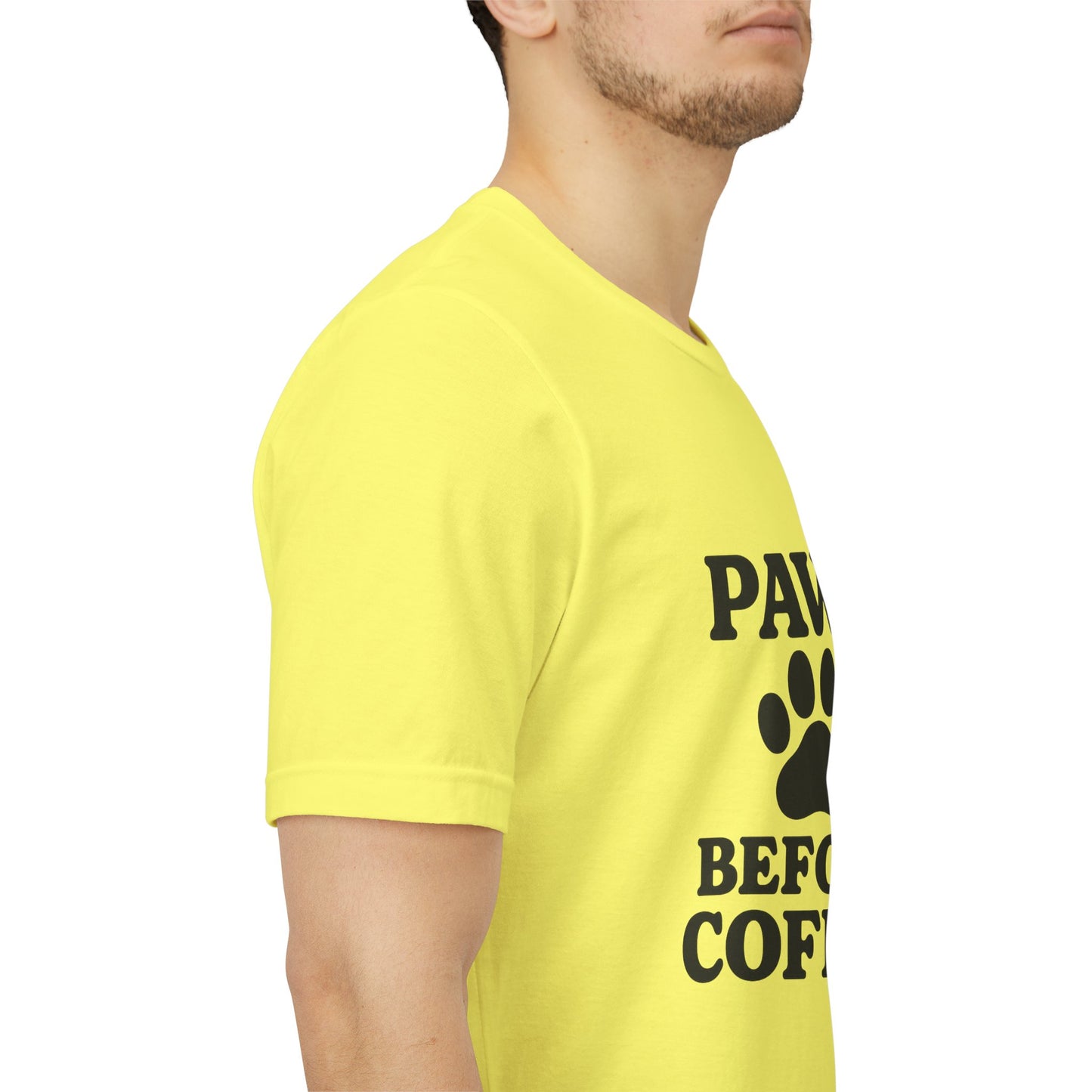 Paws Before Coffee Unisex Jersey Short Sleeve Tee T-shirt