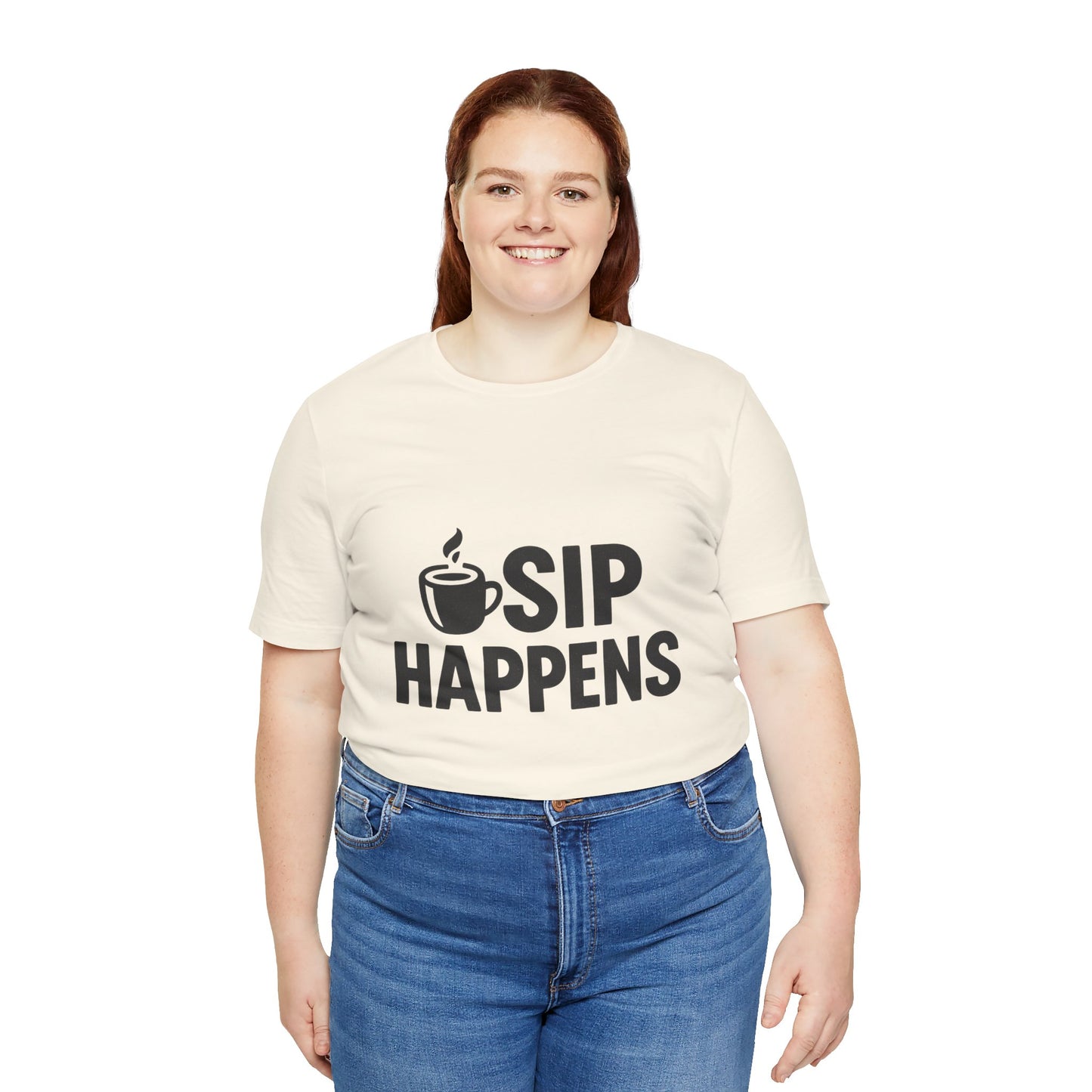 Sip Happens Minimal Edition Unisex Jersey Short Sleeve Tee T-shirt