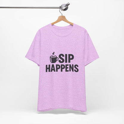 Sip Happens Minimal Edition Unisex Jersey Short Sleeve Tee T-shirt