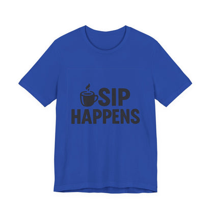 Sip Happens Minimal Edition Unisex Jersey Short Sleeve Tee T-shirt