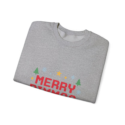 Merry Pixmas Christmas Unisex Heavy Blend™ Crewneck Sweatshirt