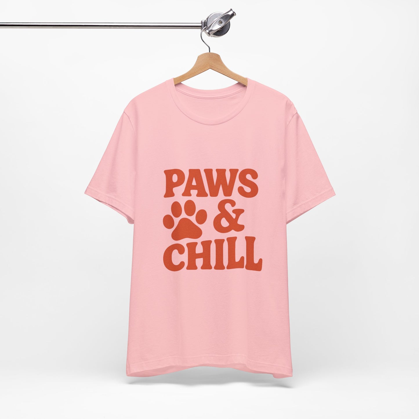 Paws and Chill Pet Lovers Unisex Jersey Short Sleeve Tee T-shirt