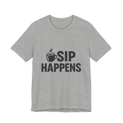 Sip Happens Minimal Edition Unisex Jersey Short Sleeve Tee T-shirt