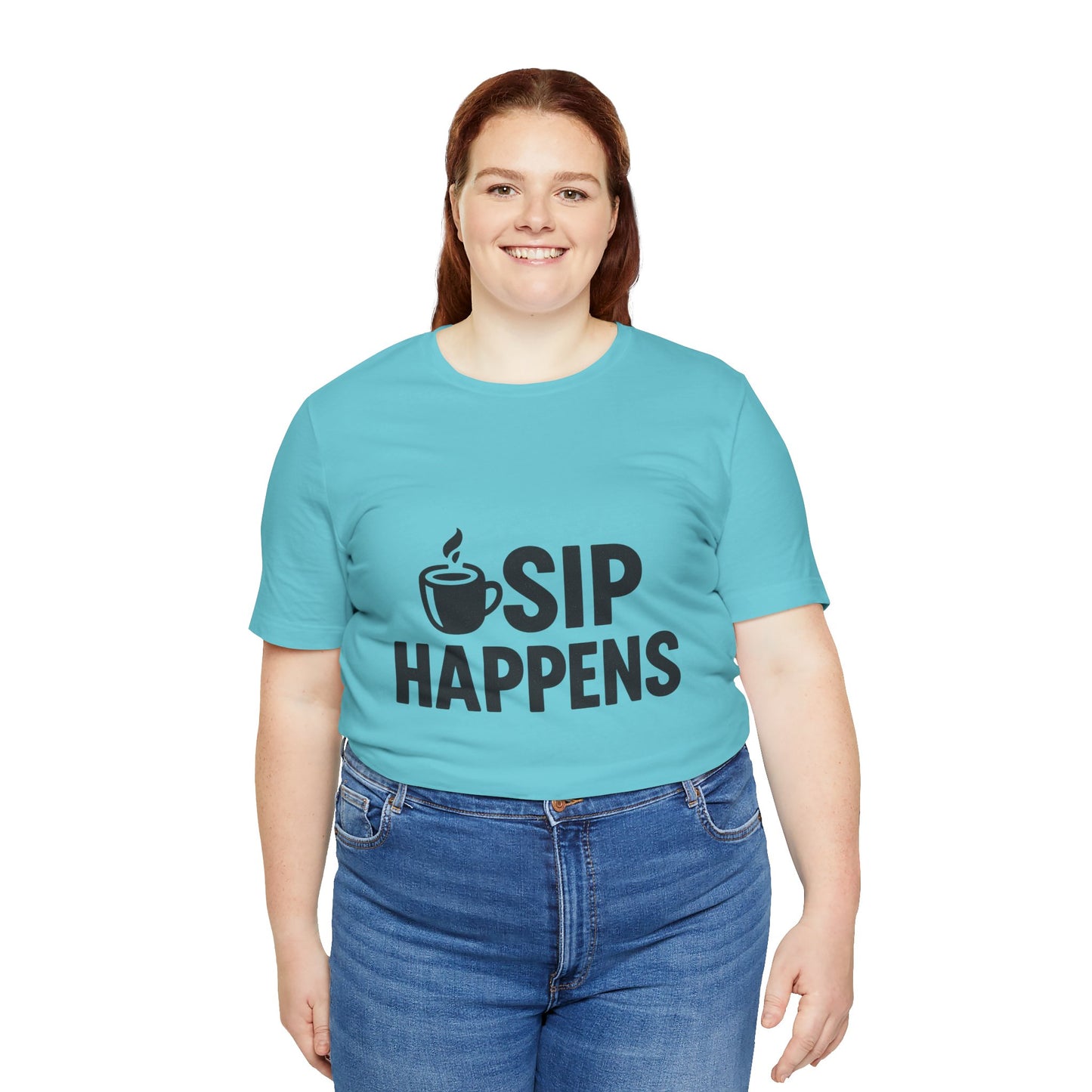 Sip Happens Minimal Edition Unisex Jersey Short Sleeve Tee T-shirt