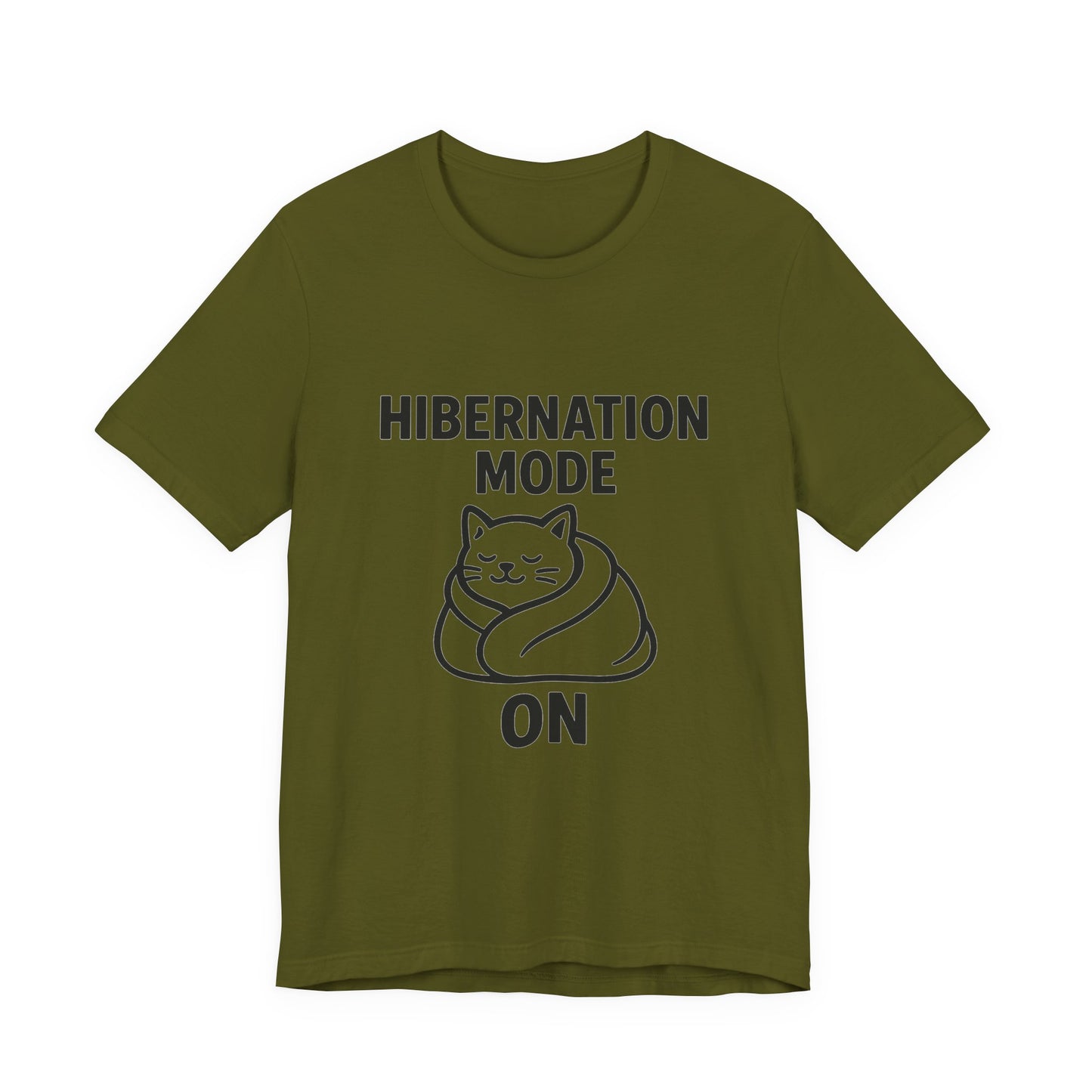Hibernation Mode On Cat Unisex Jersey Short Sleeve Tee T-shirt