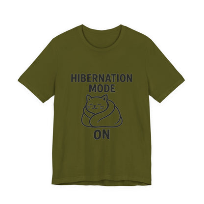 Hibernation Mode On Cat Unisex Jersey Short Sleeve Tee T-shirt