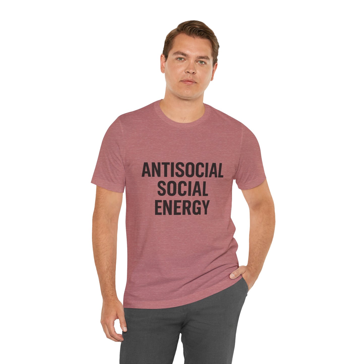 Antisocial Social Energy Unisex Jersey Short Sleeve Tee T-shirt
