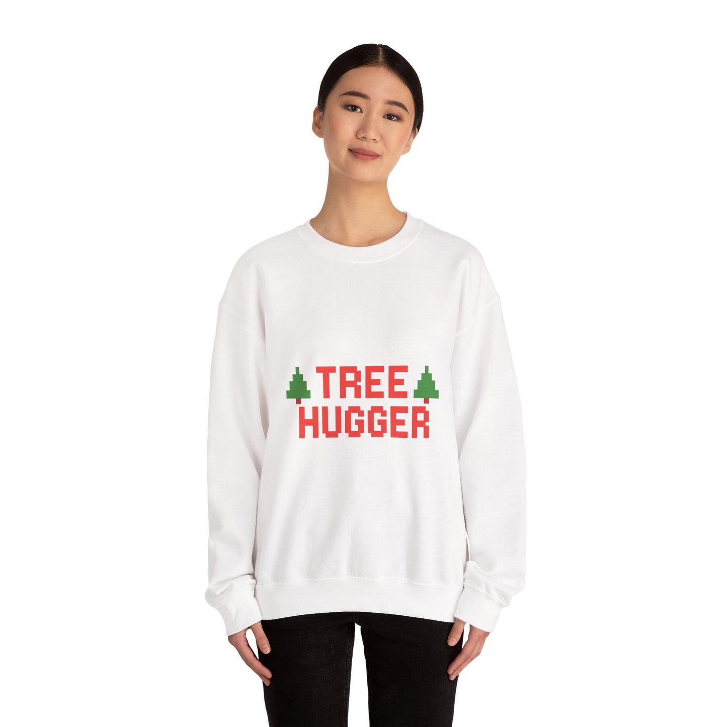 Tree Hugger Christmas Unisex Heavy Blend™ Crewneck Sweatshirt
