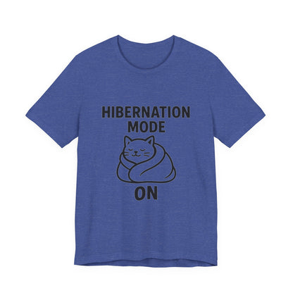 Hibernation Mode On Cat Unisex Jersey Short Sleeve Tee T-shirt