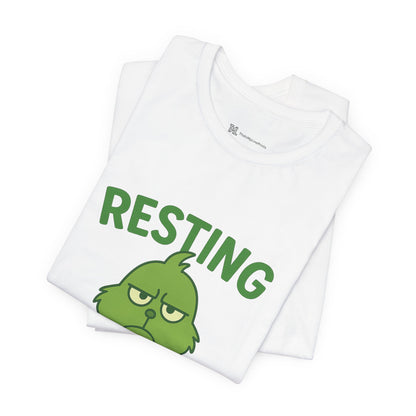Gringe Resting Face Christmas Unisex Jersey Short Sleeve Tee T-shirt