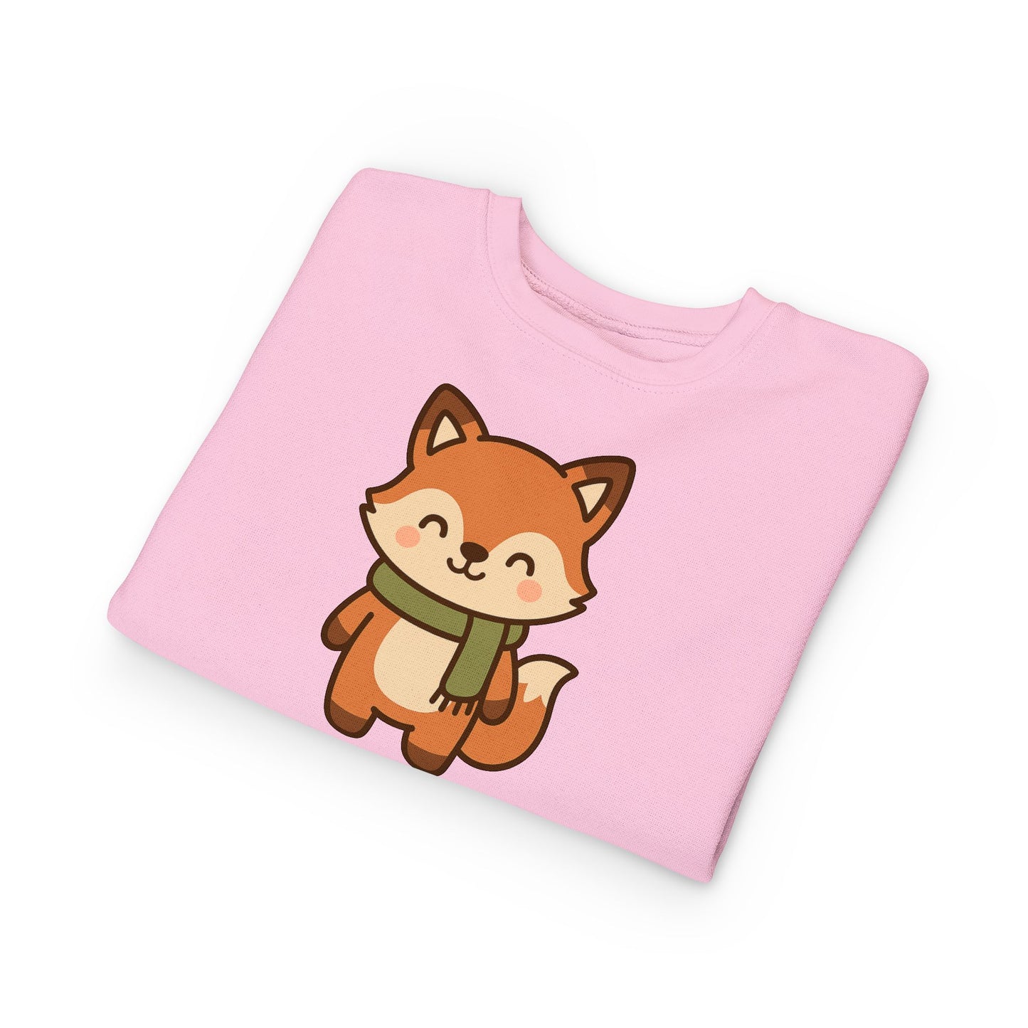 Christmas Foxy Scarf Toddler Sweatshirt