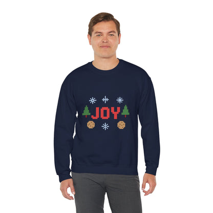 Christmas Joy In Pixel Unisex Heavy Blend™ Crewneck Sweatshirt