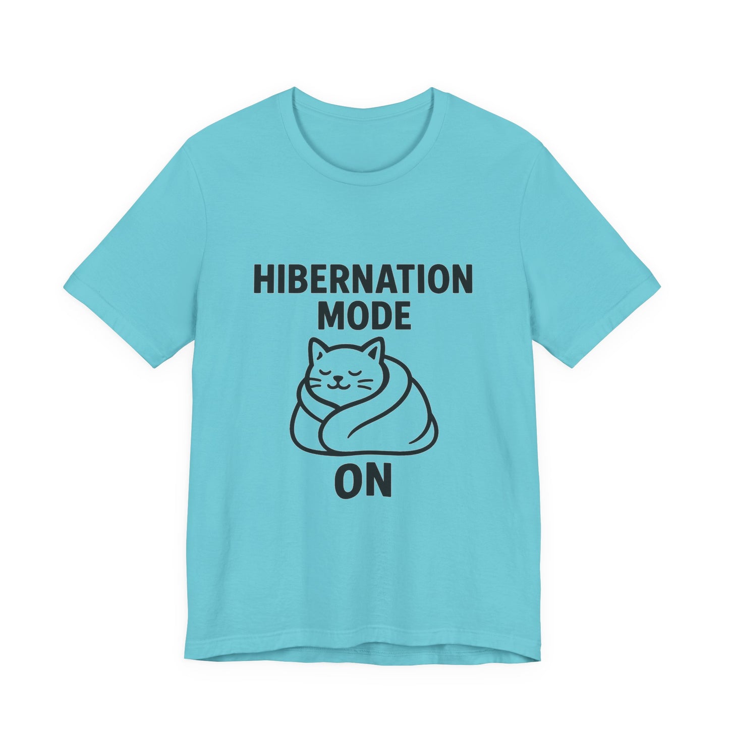 Hibernation Mode On Cat Unisex Jersey Short Sleeve Tee T-shirt