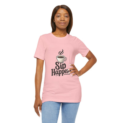 Sip Happens Coffee Cup Unisex Jersey Short Sleeve Tee T-shirt